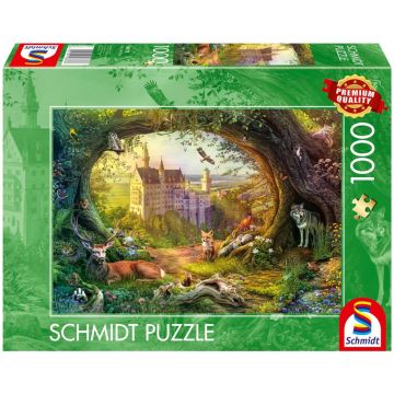 Puzzle PQ 1000 Bajkowy zamek i magiczny las
