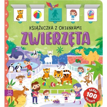 Zwierzęta. Książeczka z okienkami. 100 okienek