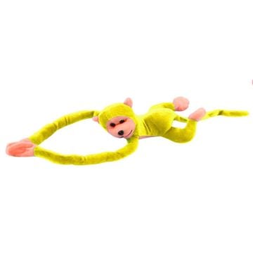 Małpka pluszowa z dźwiękiem żółta 80cm