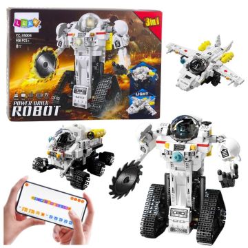 Klocki konstrukcyjne robot kosmiczny 3w1 408el