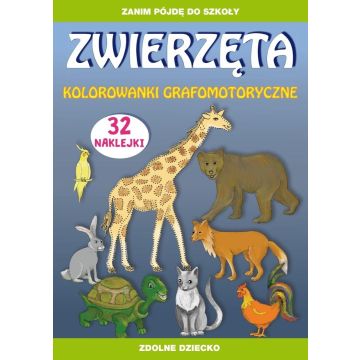 Zwierzęta. Kolorowanki grafomotoryczne
