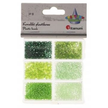 Koraliki plastikowe 6 rozmiarów 32g