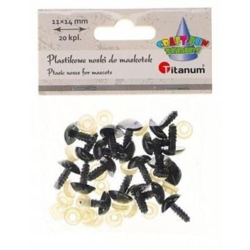 Nosy do maskotek plastikowe trójkątne 20szt