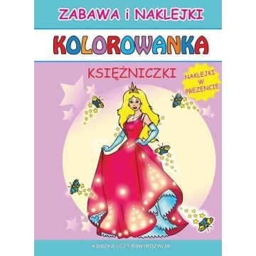 Kolorowanka. Księżniczki z naklejkami
