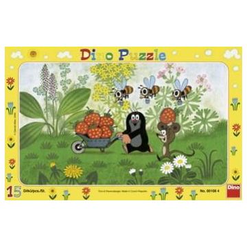 Puzzle 15 Krecik na wycieczce DINO