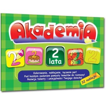Akademia - 2 lata + 32 naklejki Greg