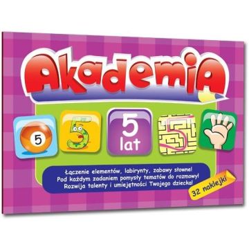 Akademia - 5 lat +32 naklejki Greg