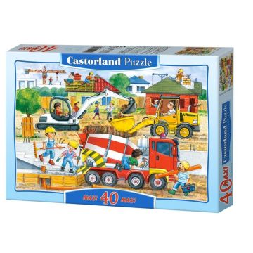 Puzzle 40 maxi - Na budowie CASTOR