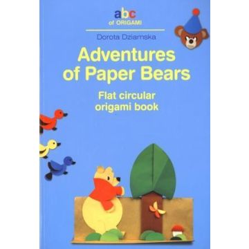 Adventures of Paper Bears. Flat circular origami