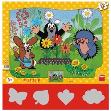 Puzzle 12 Krecik ogrodnik DINO