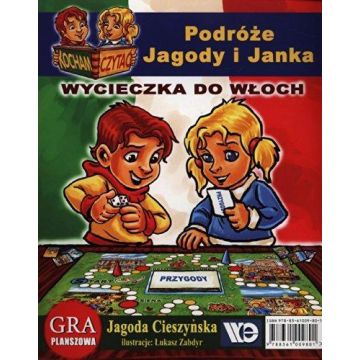 Kocham czytać gra planszowa. Wycieczka do Włoch
