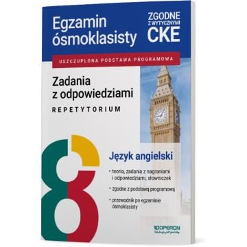 Zadania z odpowiedziami. Egzamin ósmoklasisty 2027. Język angielski. Repetytorium