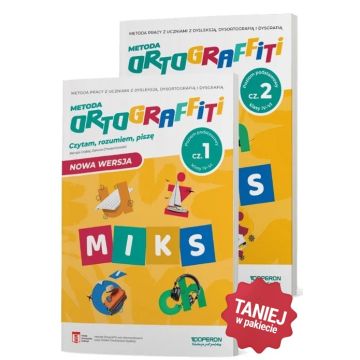 Ortograffiti. MIKS.  Poziom podstawowy. Część 1 i 2. Klasy IV-VI. Zestaw