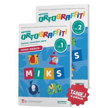 Ortograffiti. MIKS.  Poziom średnio zaawansowany. Część 1 i 2. Klasy IV-VI. Zestaw