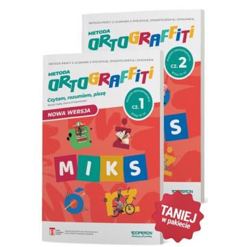 Ortograffiti. MIKS.  Poziom zaawansowany. Część 1 i 2. Klasy IV-VI. Zestaw