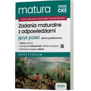 Zadania maturalne z odpowiedziami. Matura 2026. Język polski. Zakres podstawowy. Repetytorium
