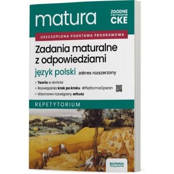 Zadania maturalne z odpowiedziami. Matura 2026. Język polski. Zakres rozszerzony. Repetytorium