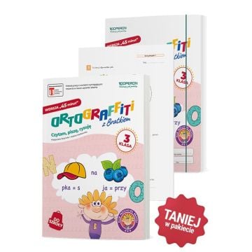 Ortograffiti z Bratkiem. Wersja 45 minut. Klasa 3. Komplet z kartami pracy i teczką