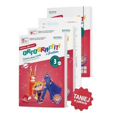 Ortograffiti z Bratkiem. Wersja 90 minut. Klasa 3. Komplet z kartami pracy i teczką