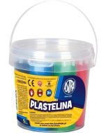 Plastelina wiaderko 6 kolorów ASTRA