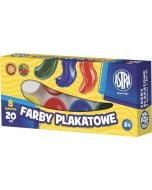 Farby Plakatowe 8 kolorów 20ml ASTRA