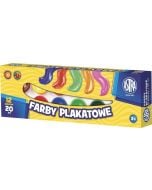 Farby plakatowe 12 kolorów 20ml ASTRA