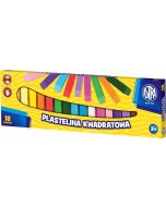 Plastelina kwadratowa 18 kolorów ASTRA