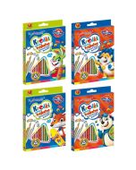 Kredki ołówkowe trójkątne 18 kolorów BAMBINO