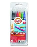 Flamastry Twins 6 kolorów