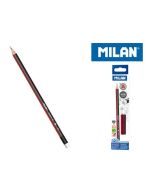 Ołówek trójkątny HB z gumką (12szt) MILAN