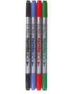 Pisaki Double Point 4 kol. w etui FIBRACOLOR