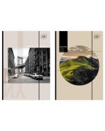 Teczka z gumką A4+ LUX UV Black&White (10szt)