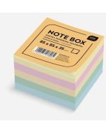 Kostka papierowa 85x85x35mm kolorowa nieklejona