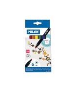 Flamastry do tkanin 6 kolorów MILAN