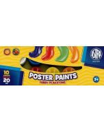 Farby plakatowe 10 kolorów 20ml ASTRA