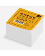 Kostka papierowa 85x85x50mm biała klejona