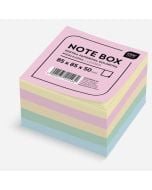 Kostka papierowa 85x85x50mm kolorowa nieklejona