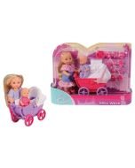 Evi z wózkiem i laleczką, 2 rodzaje