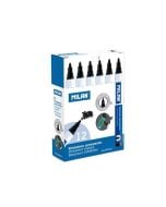 Marker permanentny okragły czarny (12szt) MILAN