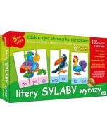 Litery sylaby wyrazy. Układanka edukacyjna