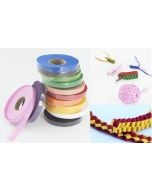 Wstążka filcowa 1cm x 6m ciemny fiolet (13szt)MONA