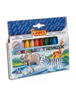 Kredki świecowe trójkątne 12 kolorów JOVI