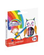 Kredki świecowe 24 kolory FIORELLO