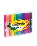 Kredki Silky Twisters 12 kolorów AMOS