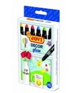 Kredki dekoracyjne do szkła 6 kolorów JOVI