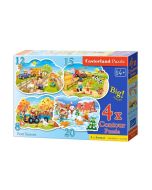 Puzzle x 4 - Cztery pory roku CASTOR