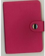 Etui na karty rabatowe zapinane na napę mix