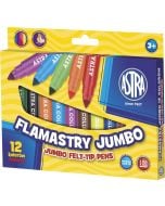 Flamastry Jumbo 12 kolorów ASTRA