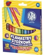 Flamastry stożkowe 12 kolorów ASTRA
