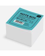 Kostka papierowa 85x85x50mm biała nieklejona